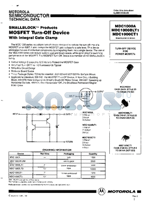 MDC1000BLT1 datasheet - MOSFET TURN OFF DEVICE