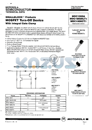 MDC1000CT1 datasheet - MOSFET TURN OFF DEVICE