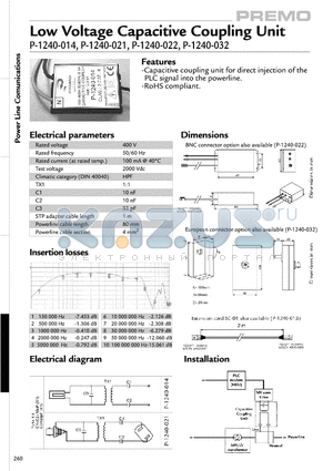LICU15A datasheet - Low Voltage Capacitive Coupling Unit