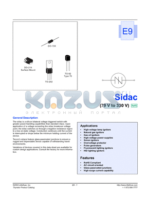 K2400G datasheet - High-voltage lamp ignitors