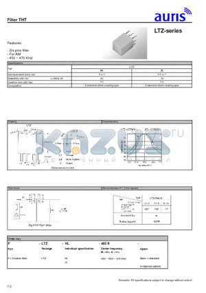 LTZJL datasheet - Filter THT