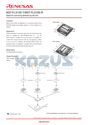 M3T-FLX100-T datasheet - Board for converting direction by 90/180`