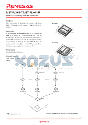 M3T-FLX64-T datasheet - Board for converting direction by 90/180`