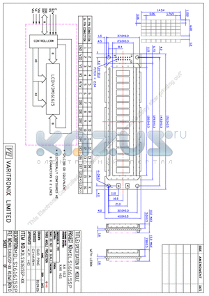 MDLS161615SP-XX datasheet - SPECIFICATION OF MODULE