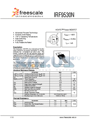 IRF9530N datasheet - HEXFET^ Power MOSFET