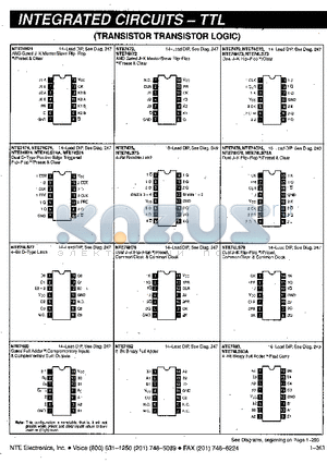 NTE74LS74A datasheet - Transistor transistor logic