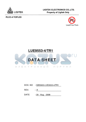 LUE9553-4/TR1 datasheet - PLCC-4 TOPLED
