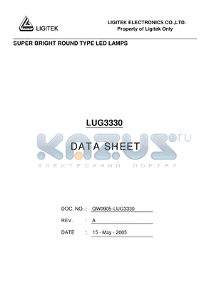 LUG3330 datasheet - SUPER BRIGHT ROUND TYPE LED LAMPS