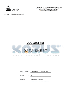 LUG9253-1M datasheet - AXIAL TYPE LED LAMPS