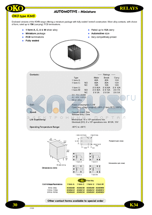 K34SA06 datasheet - AUTOMOTIVE - Miniature