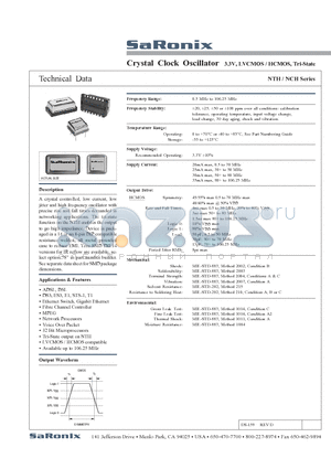 NTH03JA3 datasheet - Crystal Clock Oscillator