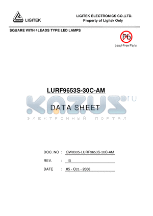 LURF9653S-30C-AM datasheet - SQUARE WITH 4LEADS TYPE LED LAMPS