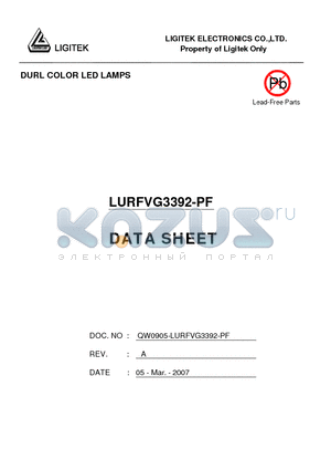 LURFVG3392-PF datasheet - DURL COLOR LED LAMPS