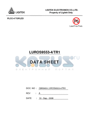 LUROS9553-4-TR1 datasheet - PLCC-4 TOPLED