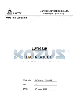 LUY9353H datasheet - AXIAL TYPE LED LAMPS
