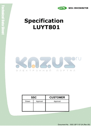 LUYT801 datasheet - TOP LED DEVICE