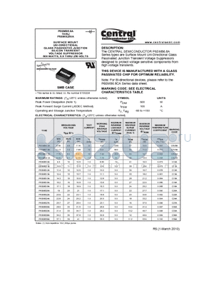 P6SMB6.8A_10 datasheet - SURFACE MOUNT UNI-DIRECTIONAL GLASS PASSIVATED JUNCTION SILICON TRANSIENT VOLTAGE SUPPRESSOR 600 WATTS