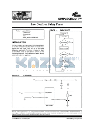 MP022 datasheet - Low Cost Iron Safety Timer