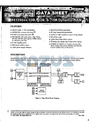 M41256CN-10B datasheet - Dynamic RAM