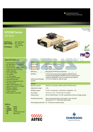 NTS506 datasheet - Active power factor correction