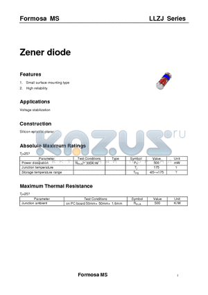 LLZJ10B datasheet - Zener diode
