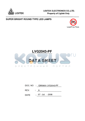 LVG2043-PF datasheet - SUPER BRIGHT ROUND TYPE LED LAMPS