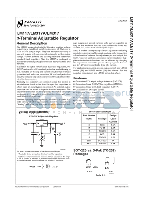 LM117 datasheet - 3-Terminal Adjustable Regulator