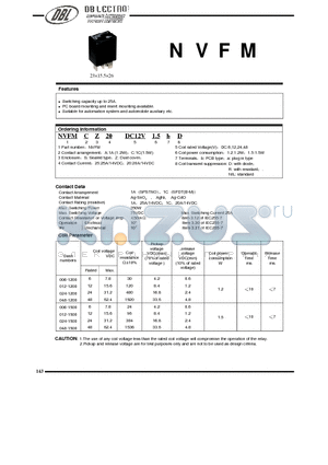 NVFMAS20DC12V1.2BNIL datasheet - Switching capacity up to 25A