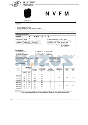 NVFMAZ20DC12V1BD datasheet - Switching capacity up to 25A