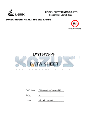 LVY13433-PF datasheet - SUPER BRIGHT OVAL TYPE LED LAMPS