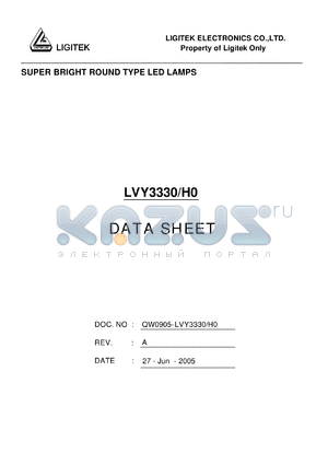 LVY3330/H0 datasheet - SUPER BRIGHT ROUND TYPE LED LAMPS