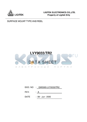 LVY9033-TR2 datasheet - SURFACE MOUNT TYPE AND REEL