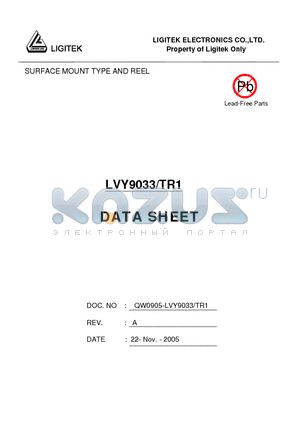 LVY9033/TR1 datasheet - SURFACE MOUNT TYPE AND REEL