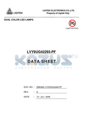 LVY9UG42293-PF datasheet - DUAL COLOR LED LAMPS