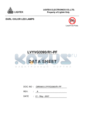 LVYVG3393-R1-PF datasheet - DURL COLOR LED LAMPS