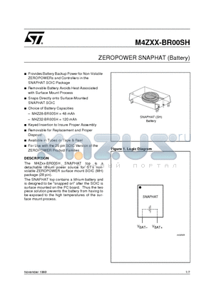 M4Z28-BR00SH datasheet - ZEROPOWER SNAPHAT Battery