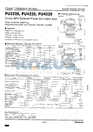 PU4520 datasheet - Power Transistor Arrays