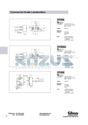 HT912 datasheet - Commercial Grade Lampholders