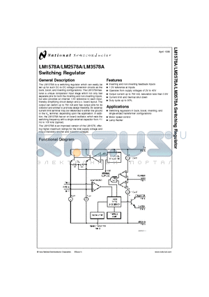 LM2578A datasheet - Switching Regulator