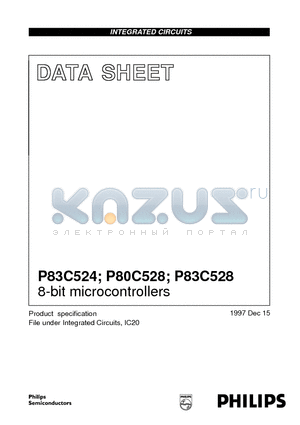P80C528EBA datasheet - 8-bit microcontrollers