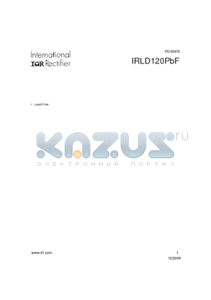 IRLD120PBF datasheet - HEXFET Power MOSFET