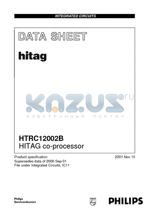 HTRC12002B datasheet - HITAG co-processor