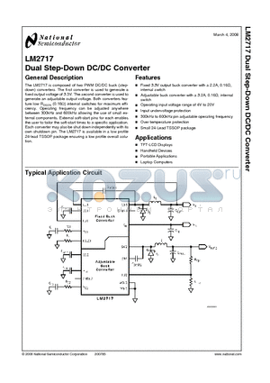 LM2717MT datasheet - Dual Step-Down DC/DC Converter