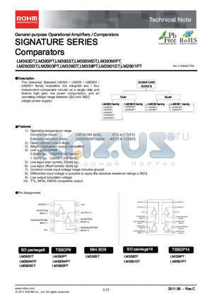 LM2901PT datasheet - SIGNATURE SERIES Comparators