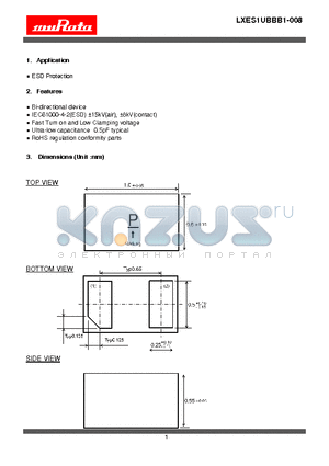 LXES1UBBB1-008 datasheet - ESD Protection