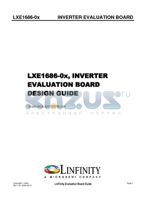 LXE1686-0X datasheet - INVERTER EVALUATION BOARD