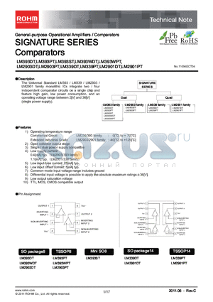 LM2903PT datasheet - SIGNATURE SERIES Comparators