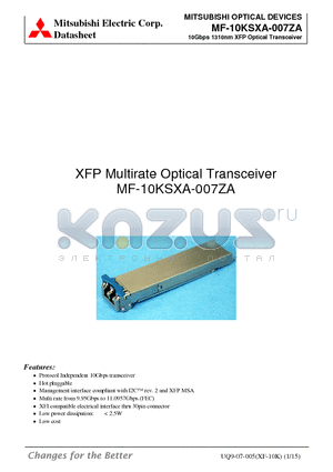 MF-10KSXA-007ZA datasheet - 10Gbps 1310nm XFP Optical Transceiver