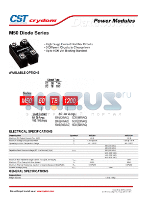 M50100THA1400 datasheet - Power Modules