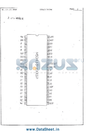 M50433-XXXSP datasheet - M50433